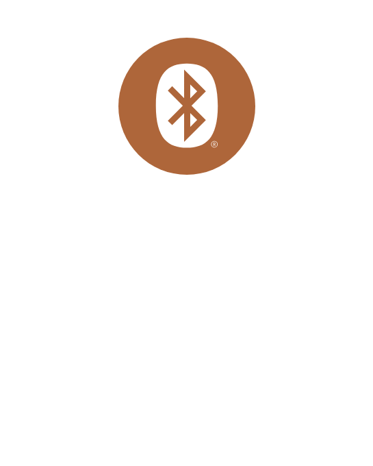 Icon Bluetooth copper circle 545x680